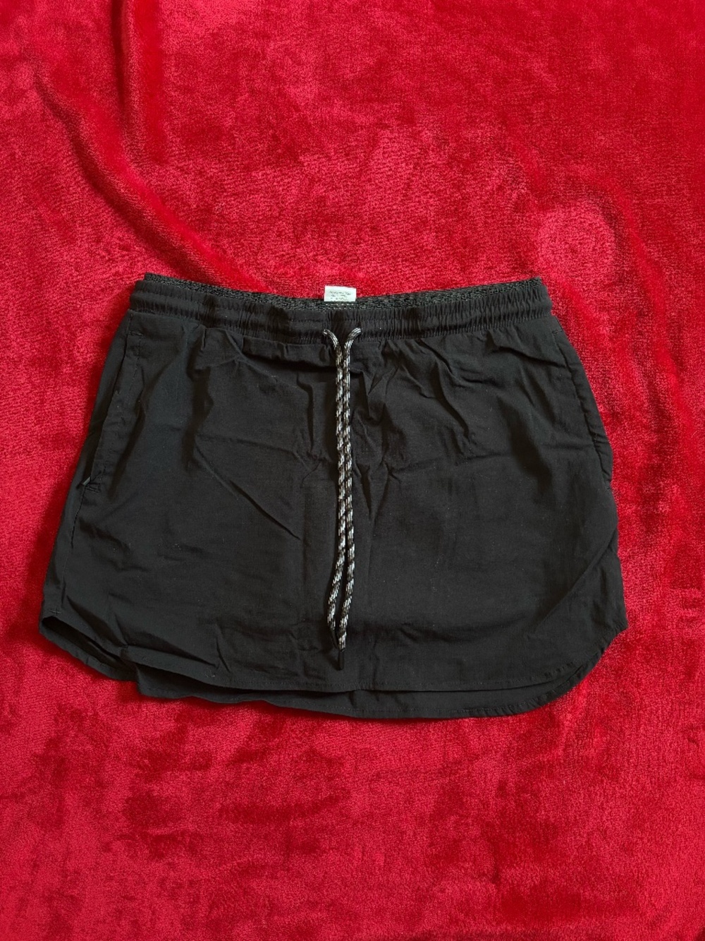 Member’s Mark Black Active Skort w/ Drawstring & Zip Pockets: Size M